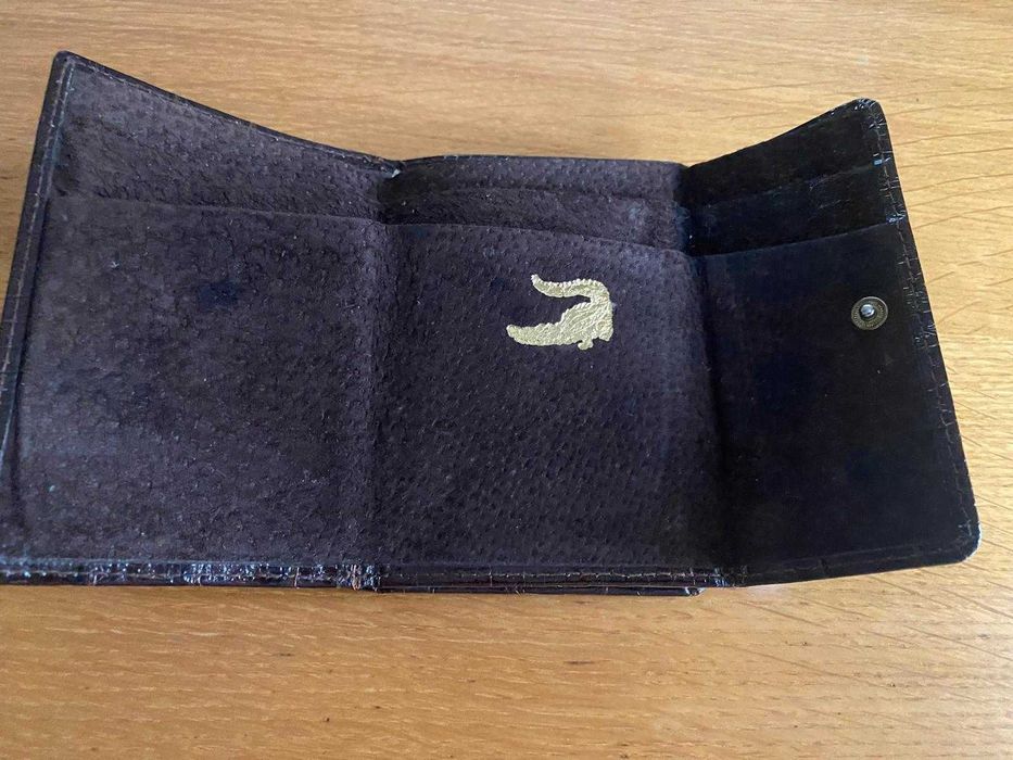 Porta moedas de crocodilo Lacoste