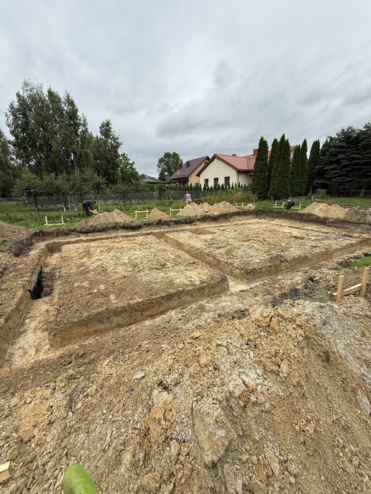 Usługi koparka 9t, minikoparka 2t prace ziemne, wiertnica, młot