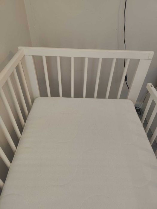Berço IKEA GULLIVER branco + colchão IKEA — 70 €