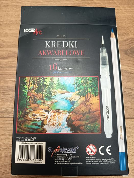 Kredki akwarelowe Loozz Art 16 kolorów