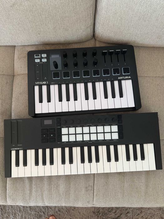 Arturia minilab3 + Novation Launchkey Mini 37 MK4 (combo, nao vendo separado)