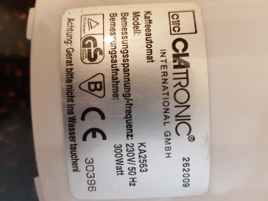 Кофеварка капельная Clatronic КА2563 c фирменной чашечкой