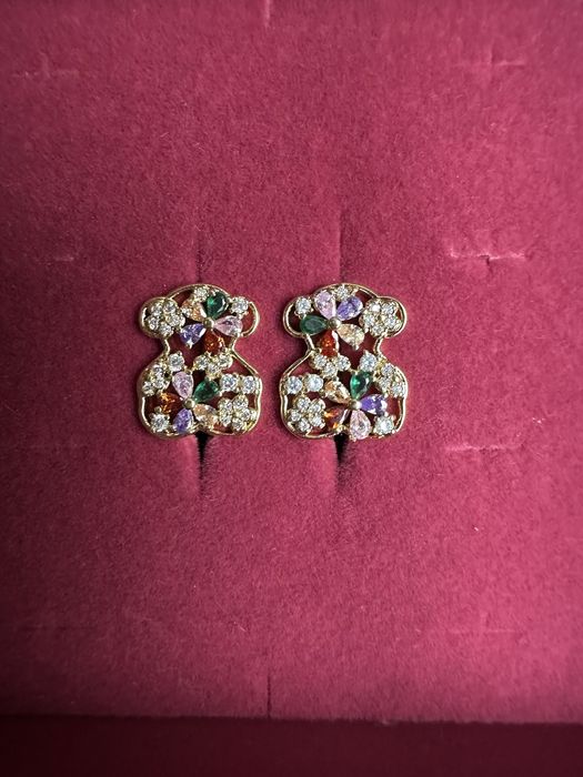 Sliczne kolorowe kolczyki jak mis Tous.