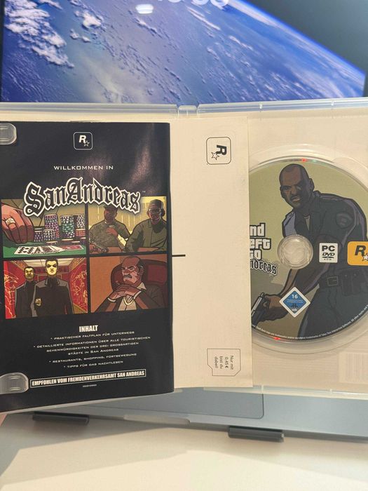 Grand Theft Auto San Andreas Лицензия GTA Комплект Диск + Буклеты