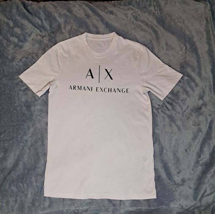 Оригінальна жіноча базова біла футболка Armani Exchange