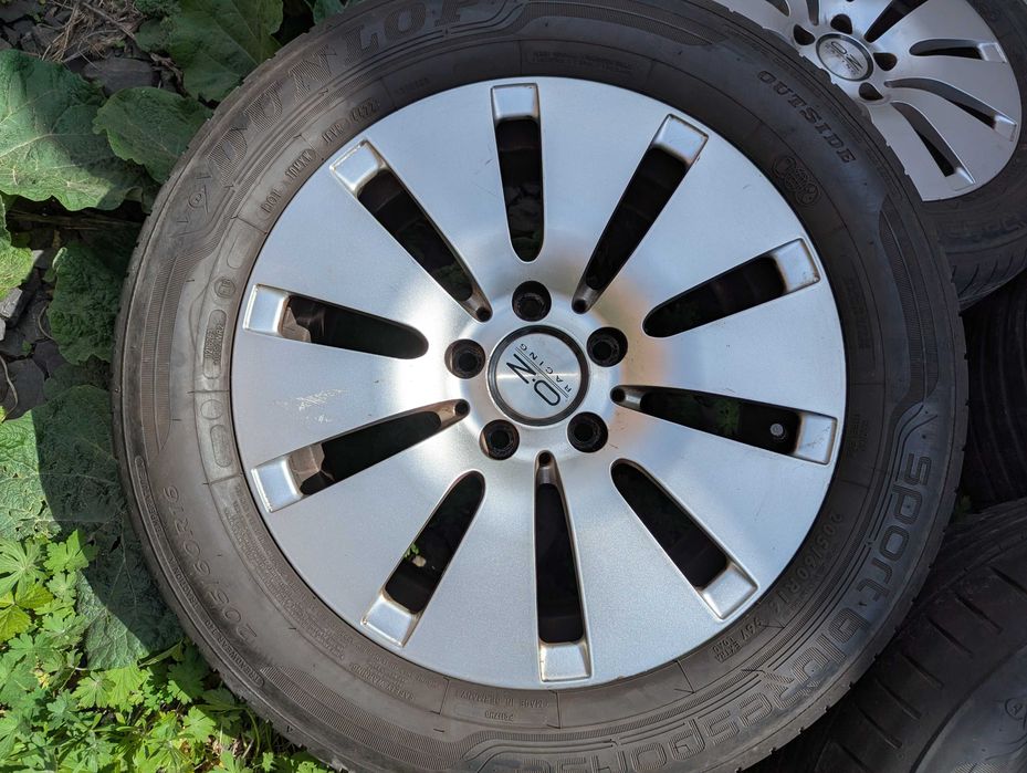 диски Mercedes R16 5x112 шини 205/60R16 літо Audi VW Skoda Seat