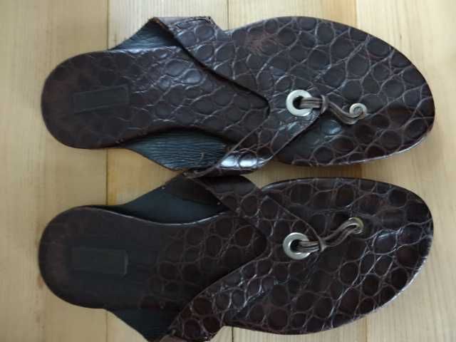 Klapki VISTULA roz 44 SKÓRA Męskie Japonki