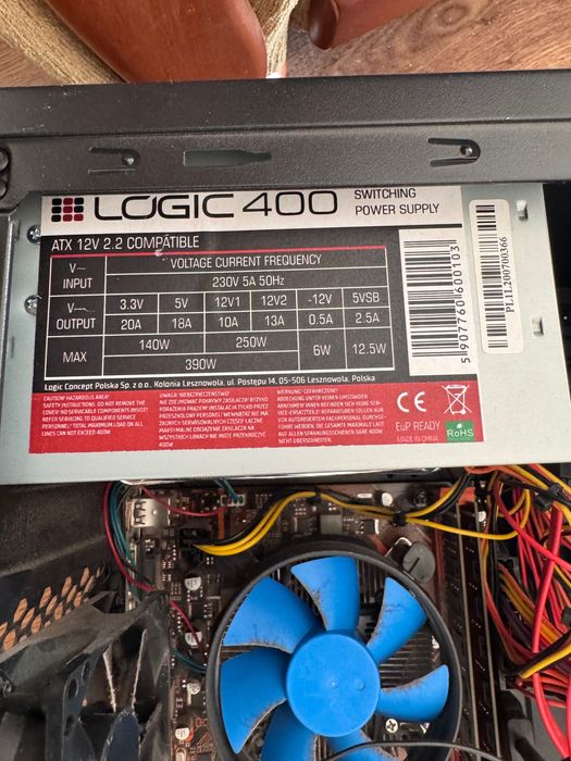 Komputer stacjonarny + monitor / sprawny / bez SSD