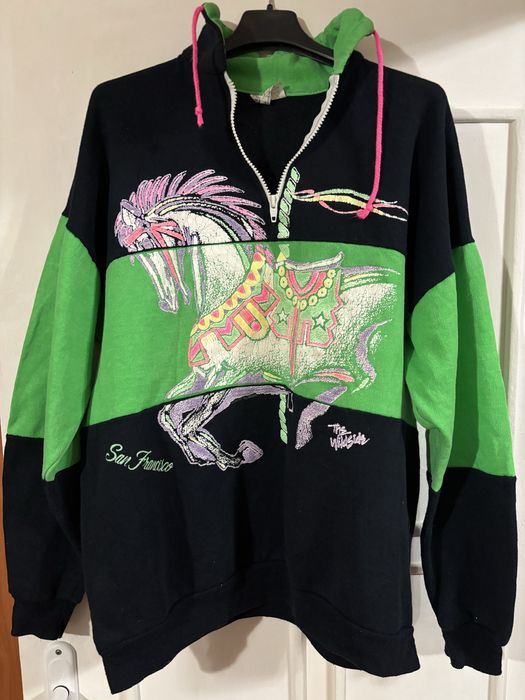 Винтажная кофта на замке