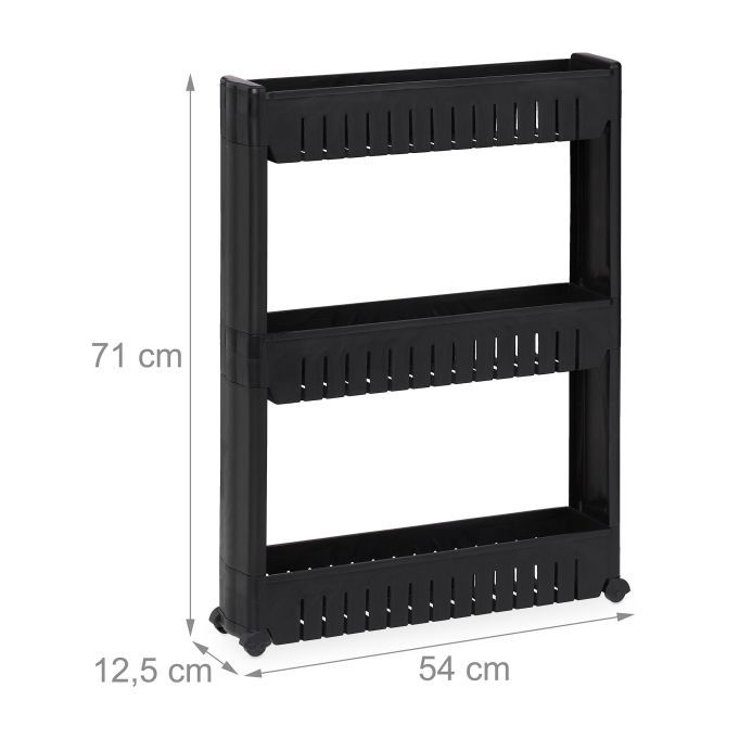 Wózek wnękowy,  regał 3 półki