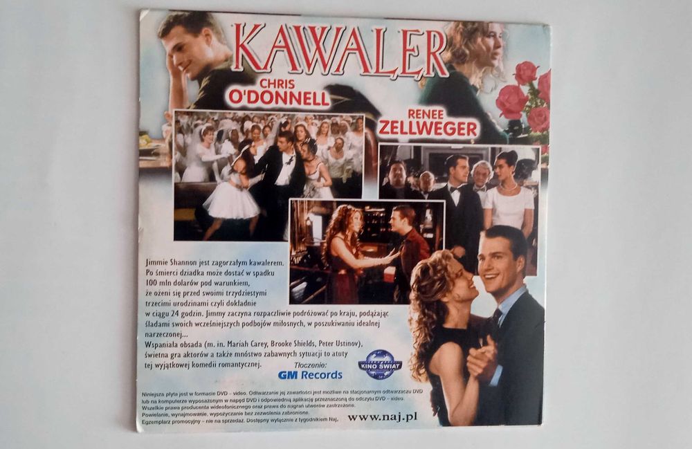 film dvd "Kawaler"reż. Gary Sinyor, wyst. Renee Zellweger