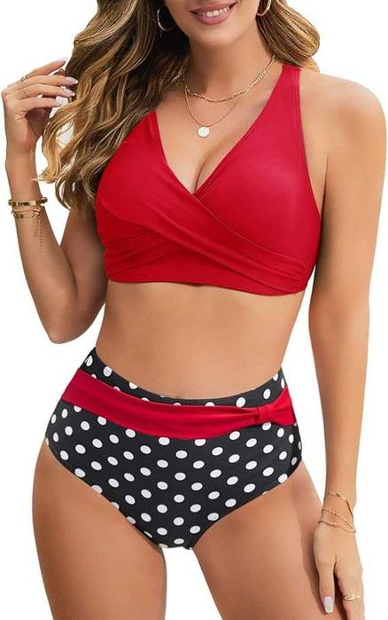 Nowy strój kąpielowy/dwuczęściowy/bikini/majtki/biustonosz R-L !3930!