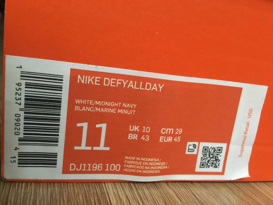 Мужские кроссовки  nike defy all day,45