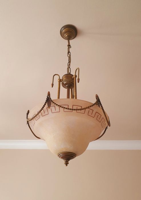 Candeeiro de teto em bronze