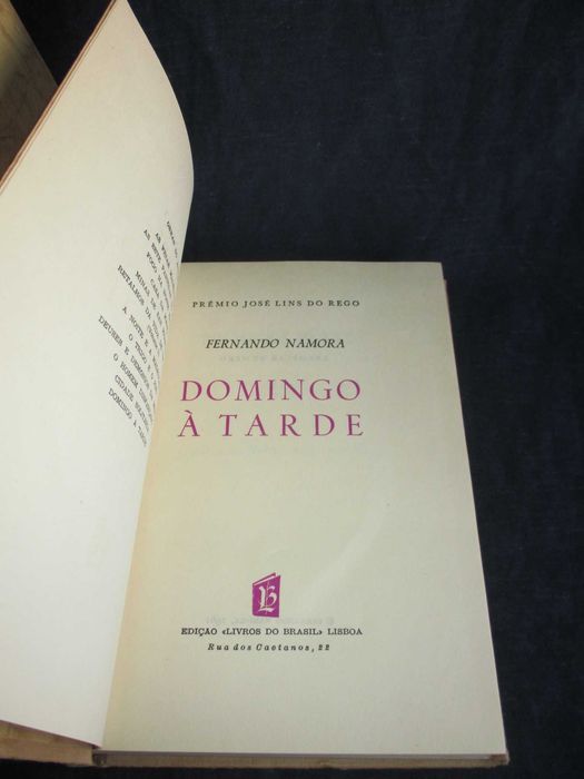 Livro Domingo à Tarde Fernando Namora Tiragem Numerada