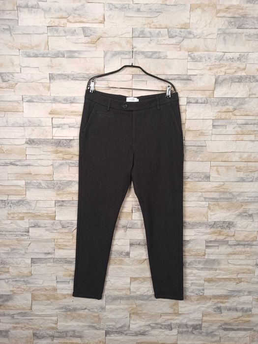 Les Deux męskie spodnie grafitowe szare 32 L s1