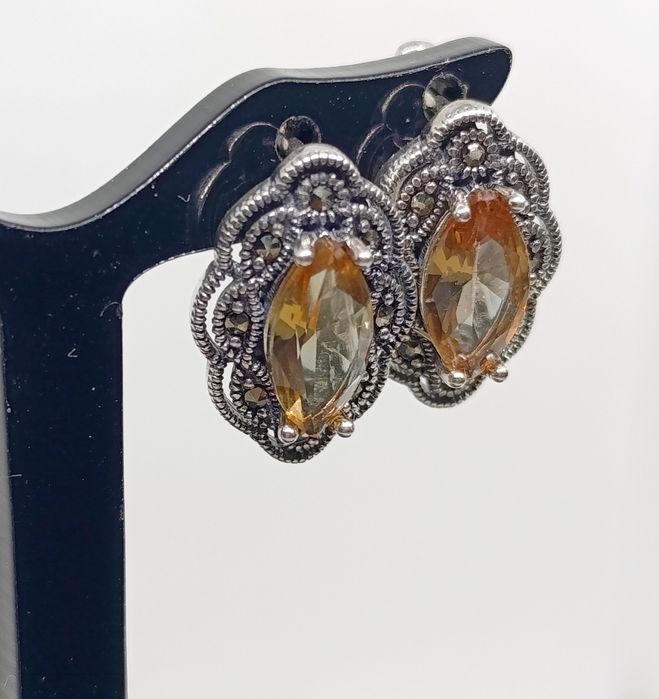 Kolczyki srebrne z zultanitem