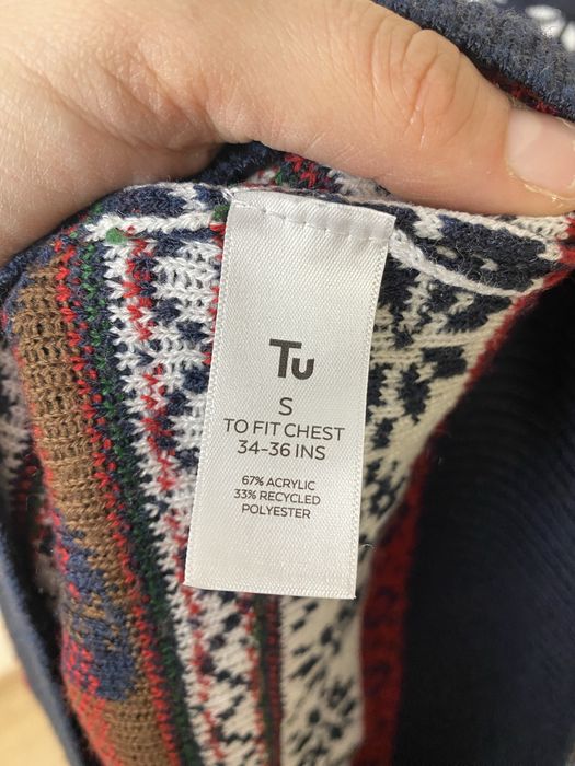 Sweter świąteczny Tu rozmiar S sesja renifer mikołaj