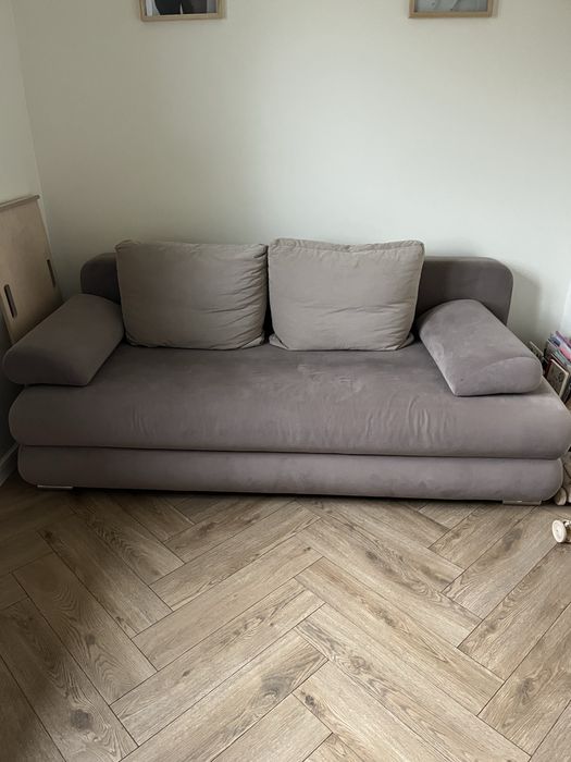 Sofa rozkładana z funkcją spania cappuccino mocca