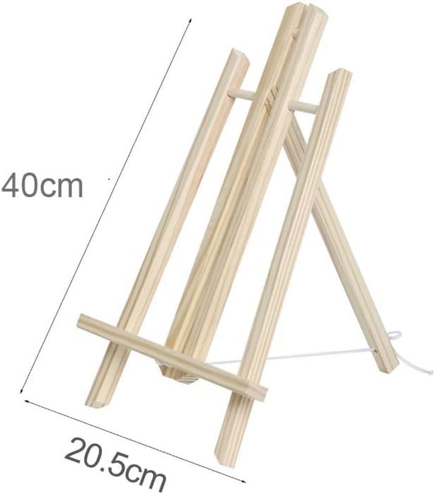 Sztaluga stołowa - sosnowa regulowana - do 40 cm, pędzel