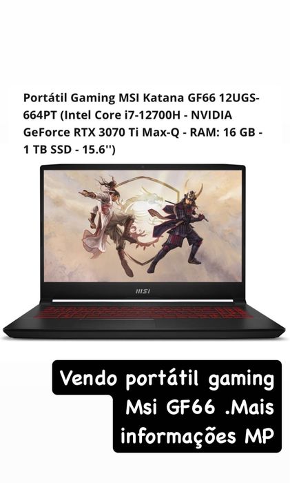 Portatil MSI Katana GF66