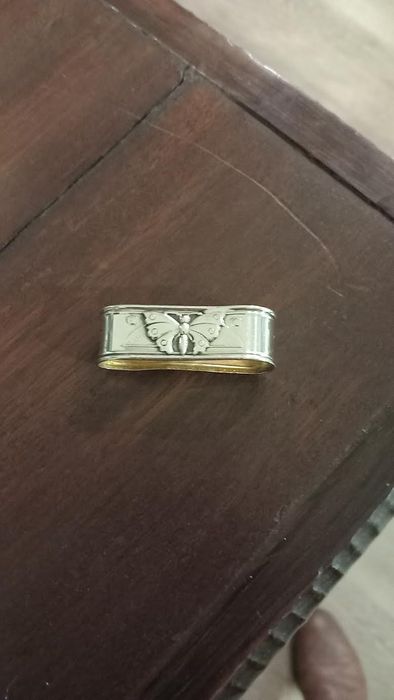 argola de guardanapo em prata