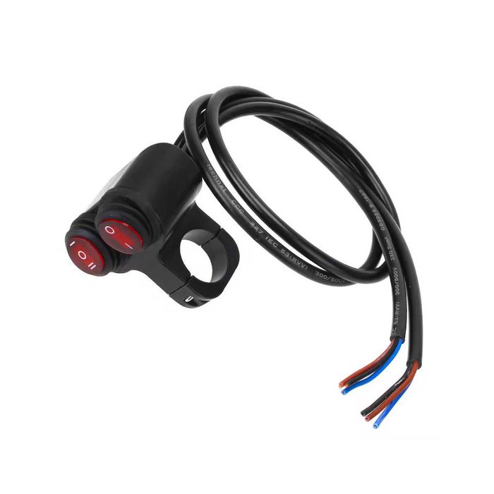 Interruptor moto 22 mm iluminado estanque