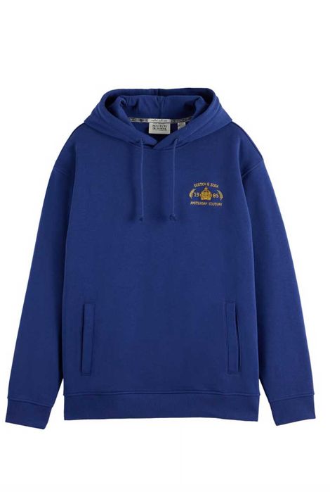 Scotch & Soda . Sweat relaxed com capuz - Azul