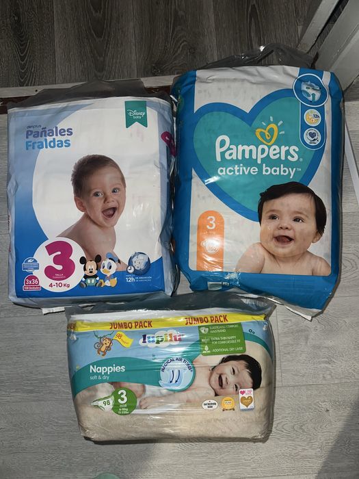 Підгузники від 1 до 3 розміру