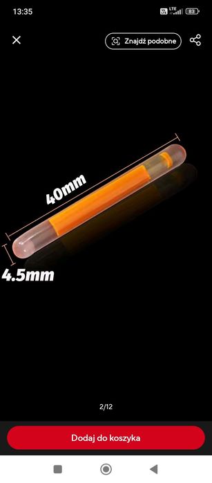 Świetliki wędkarskie 10 szt różne kolory.