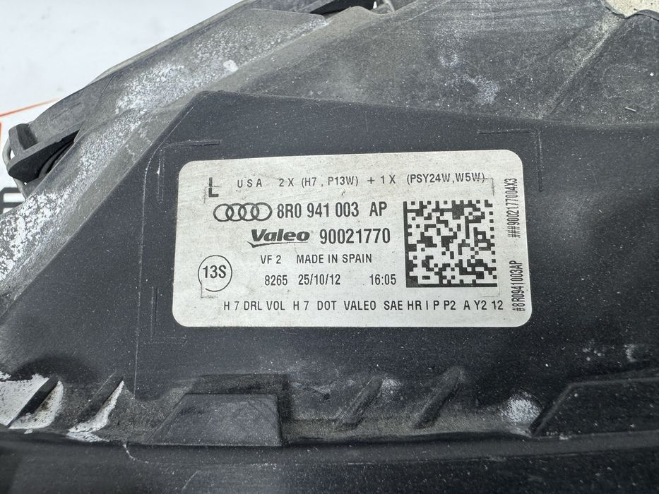 Фара передня фари галогенна Audi Q5 8R0 USA 12-16р