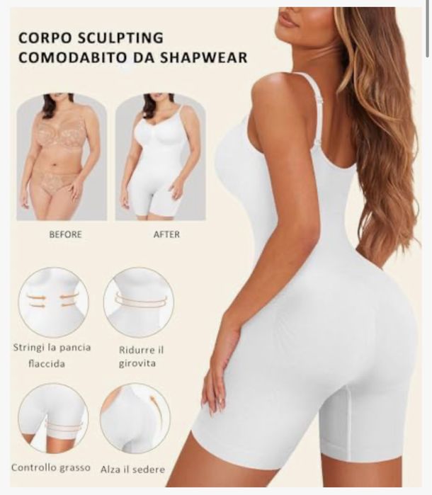 Body Damskie Modelujące Wyszczuplające Rozmiar XL/XXL