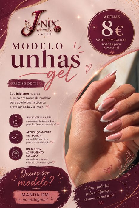 Modelo unhas gel