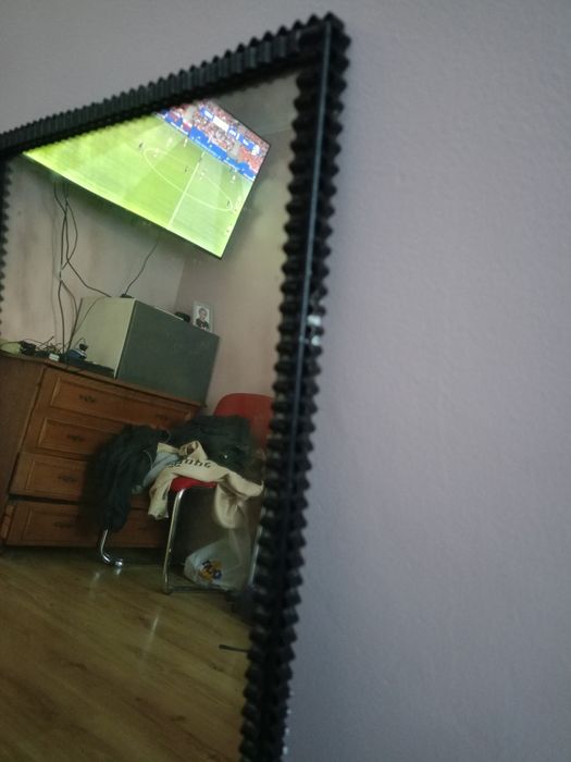 Lustro z Metalową Ramką PRL