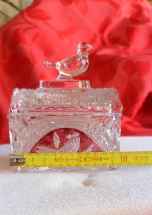 Caixinha de cristal lapidado