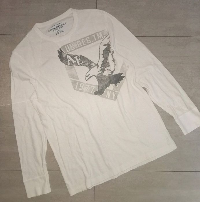 American Eagle L koszulka longsleeve biała