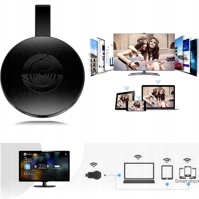 Bezprzewodowy adapter WIFI HDMI mirrorscreen czarny