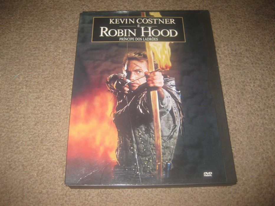 DVD "Robin Hood: O Príncipe dos Ladrões" C/ Kevin Costner/Snapper/Raro