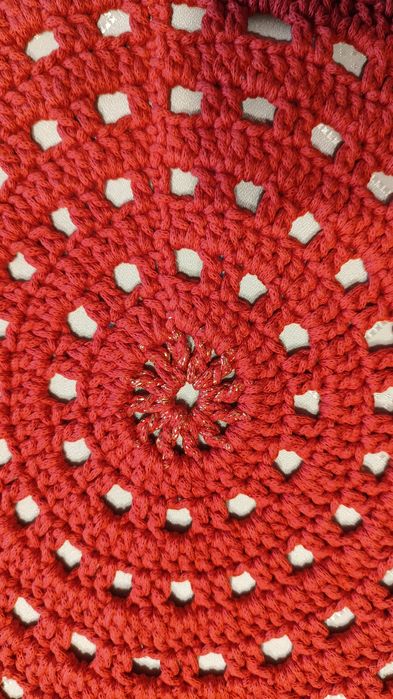 Serwetka 55 cm / podkładka świąteczna że sznurka handmade