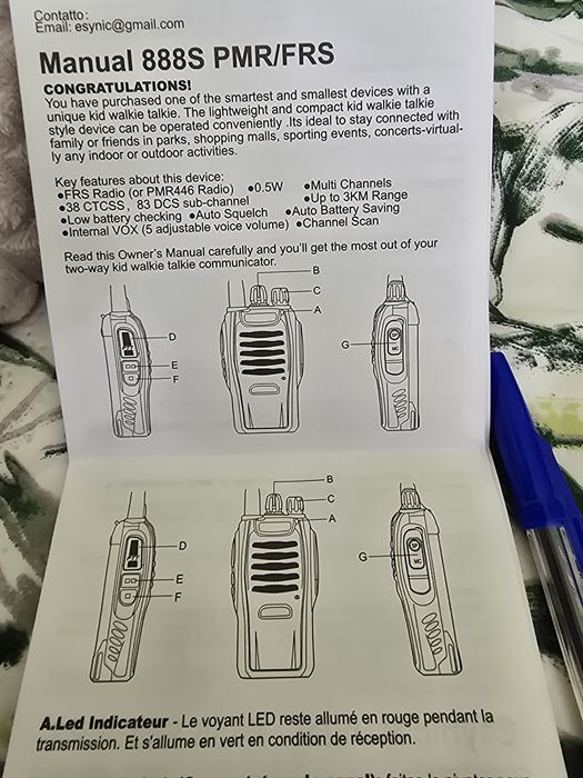 Krótkofalówka walkie-talkie x2