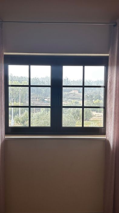 Vendo 9 janelas e 3 portas sacadas alumínio castanho e vidro duplo com oscilo batente , preço a partir de 100 euros