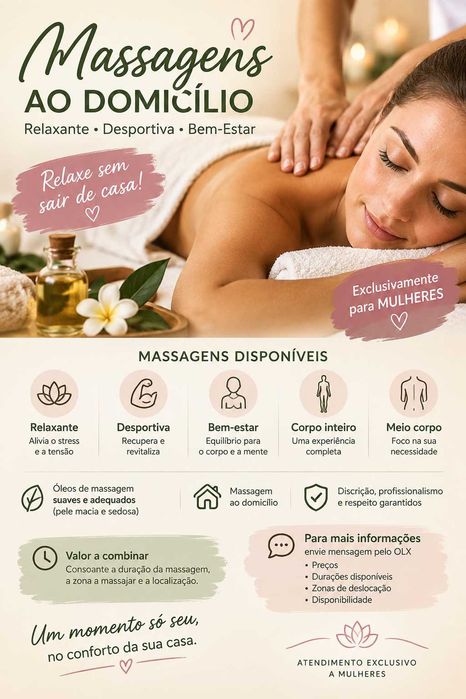 Massagens ao Domicilio