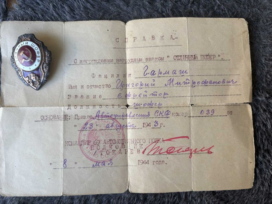 Znak - Doskonały kierowca z dokumentem