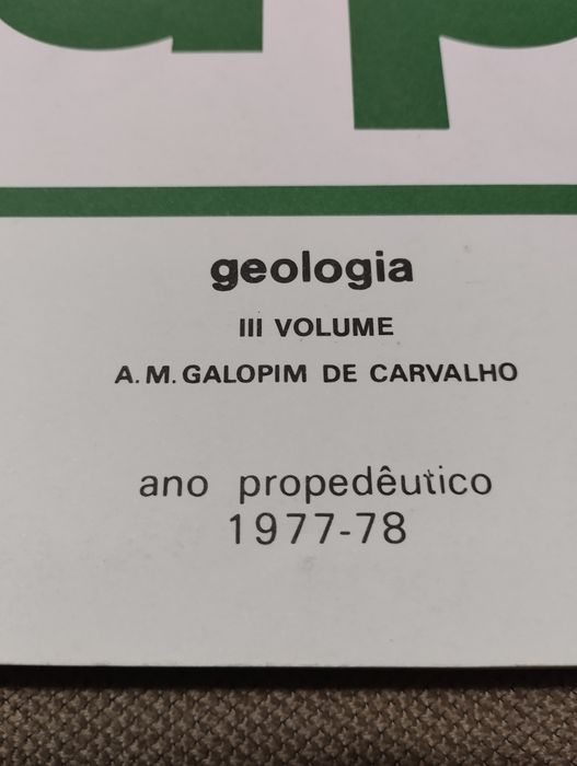 Livros Ciências Naturais, Geologia 3 volumes  1977-78