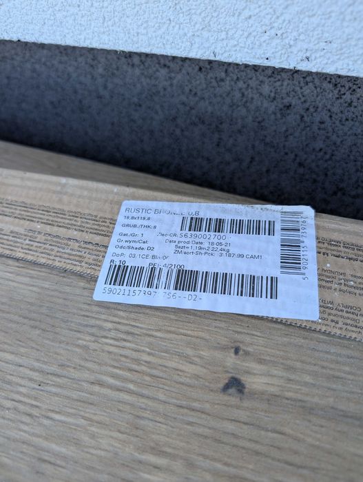 Gres Rustic brąz Opoczno 19,8x119,8 1 paczka 1,19m2