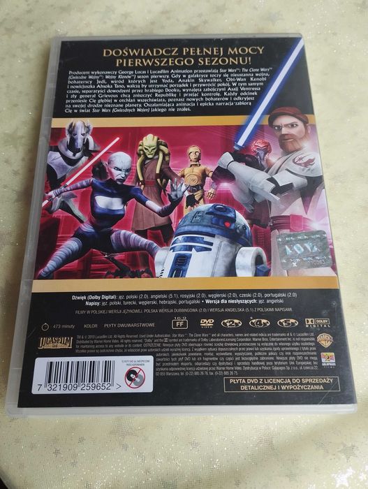 Film Star Wars The Clone Wars Sezon 1 DVD