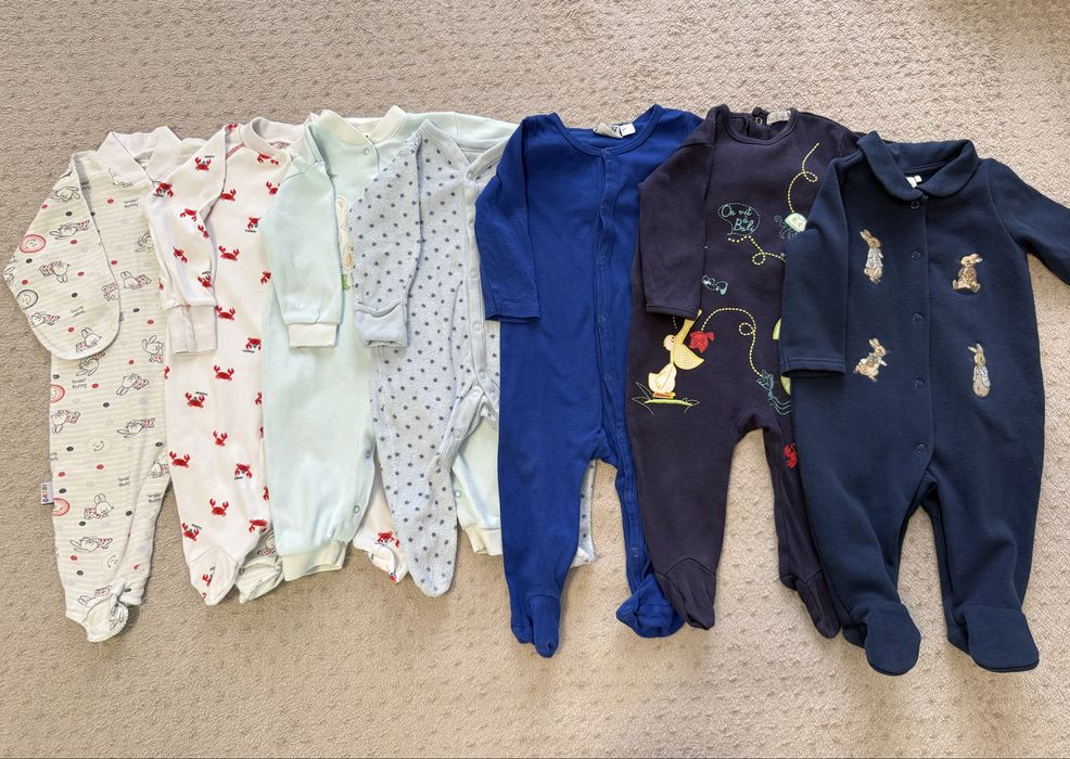 Сліпи/піжами для хлопчика 3–9 міс. (пакетом)