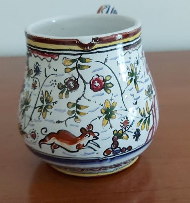 Caneca em cerâmica decorativa - Alcobaça