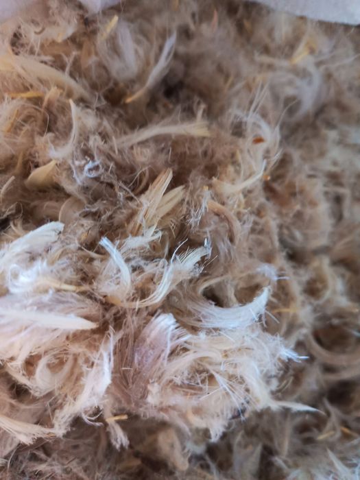 Пух, перо на вагу.