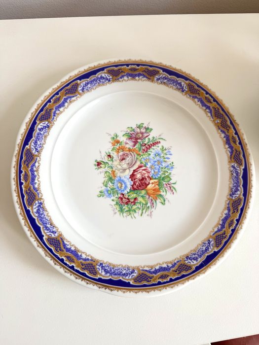 Bule e prato de porcelana Depos T. Limoges